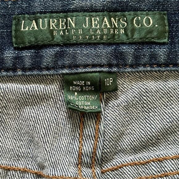 Vintage Lauren Jeans Co. Jeans High Rise Embroidered Accent Boot Cut Denim 10P - Picture 2 of 14